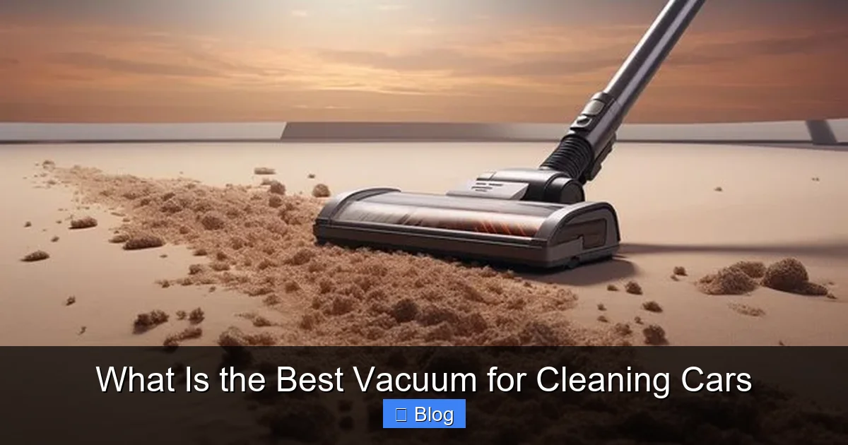 What Is the Best Vacuum for Cleaning Cars
