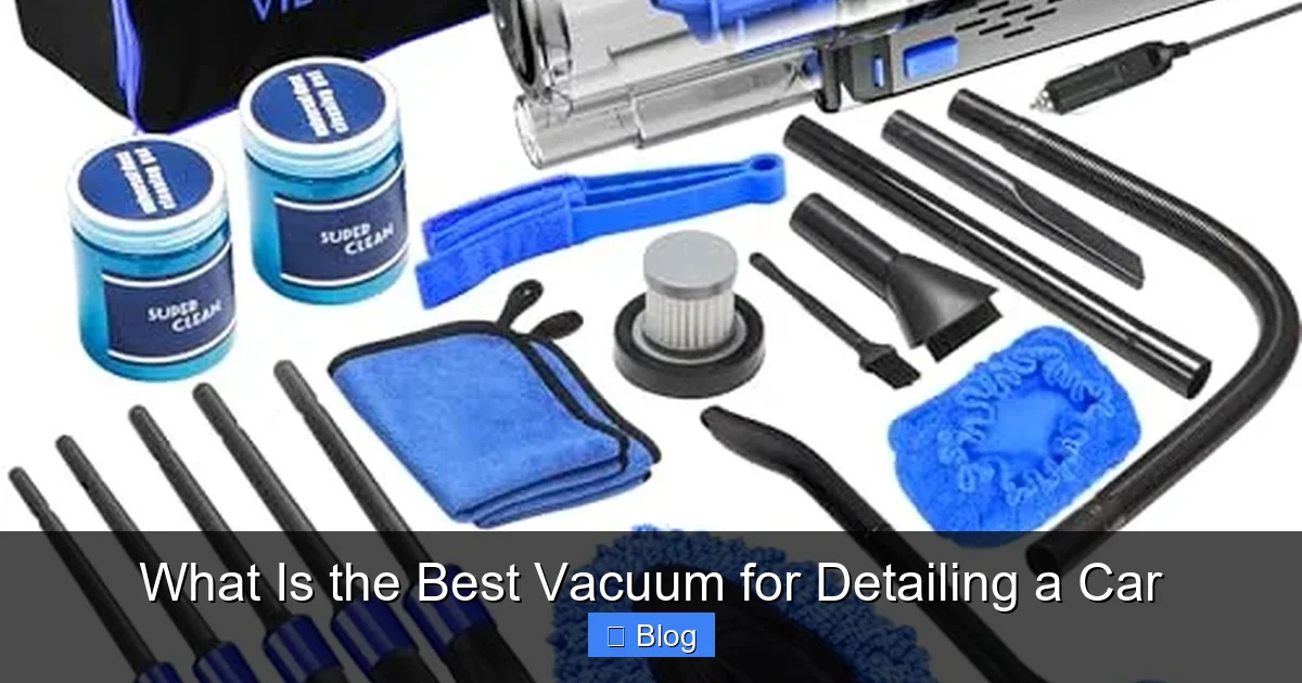 What Is the Best Vacuum for Detailing a Car