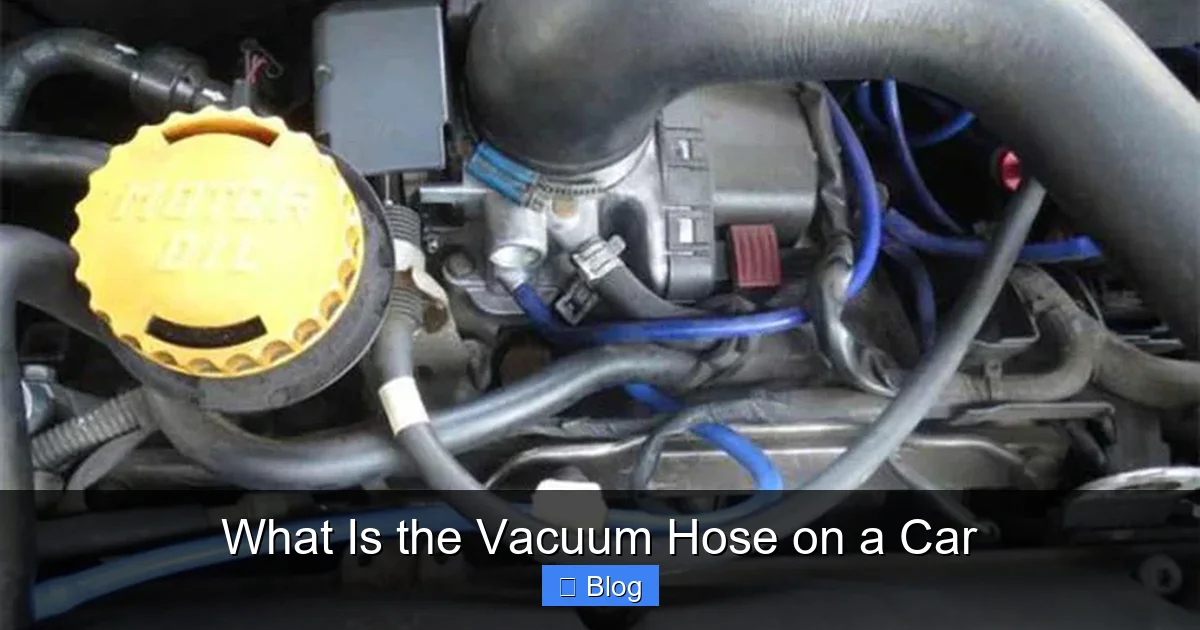 What Is the Vacuum Hose on a Car