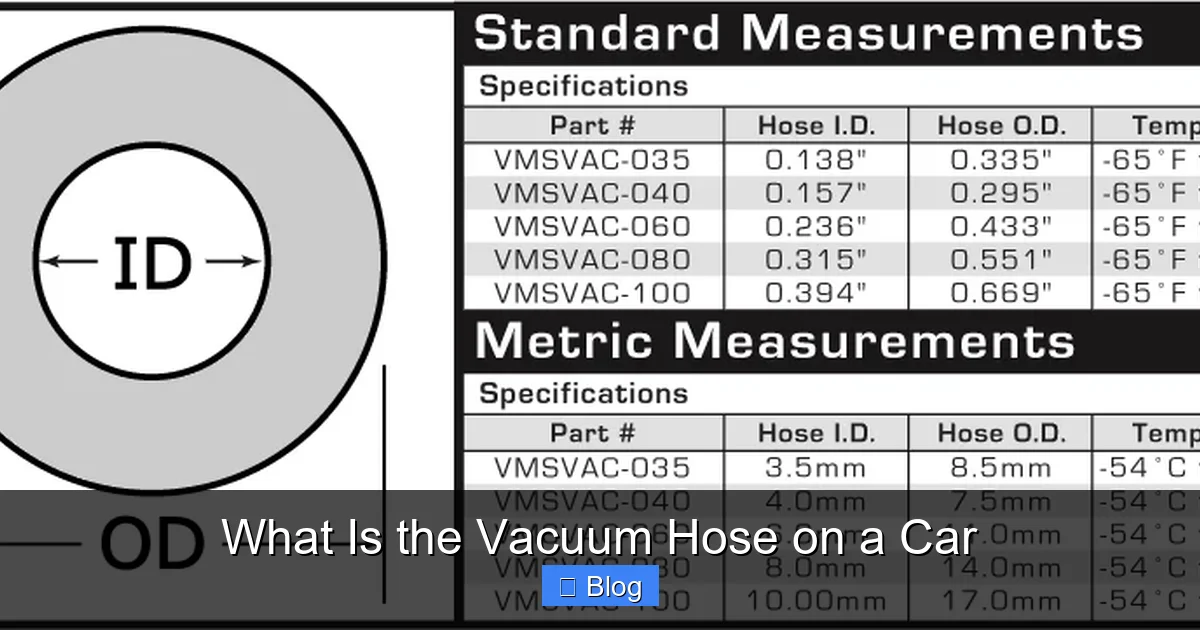 What Is the Vacuum Hose on a Car