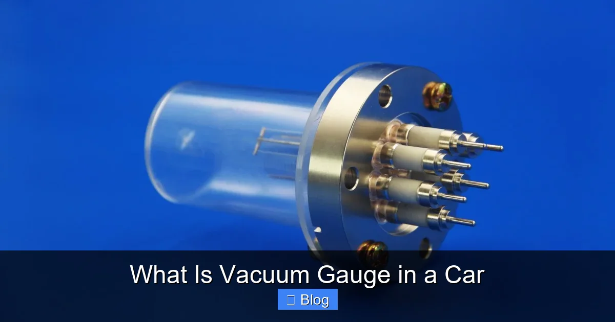 What Is Vacuum Gauge in a Car