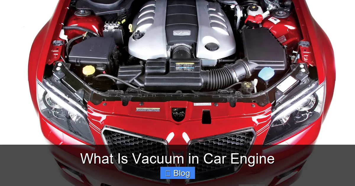What Is Vacuum in Car Engine