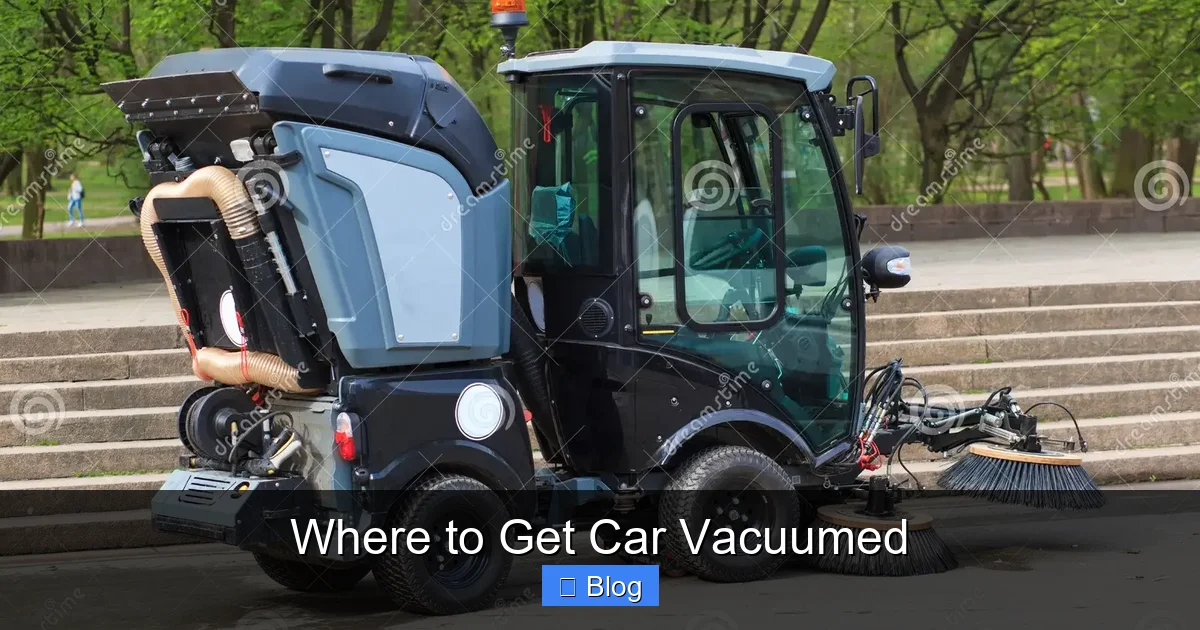 Where to Get Car Vacuumed