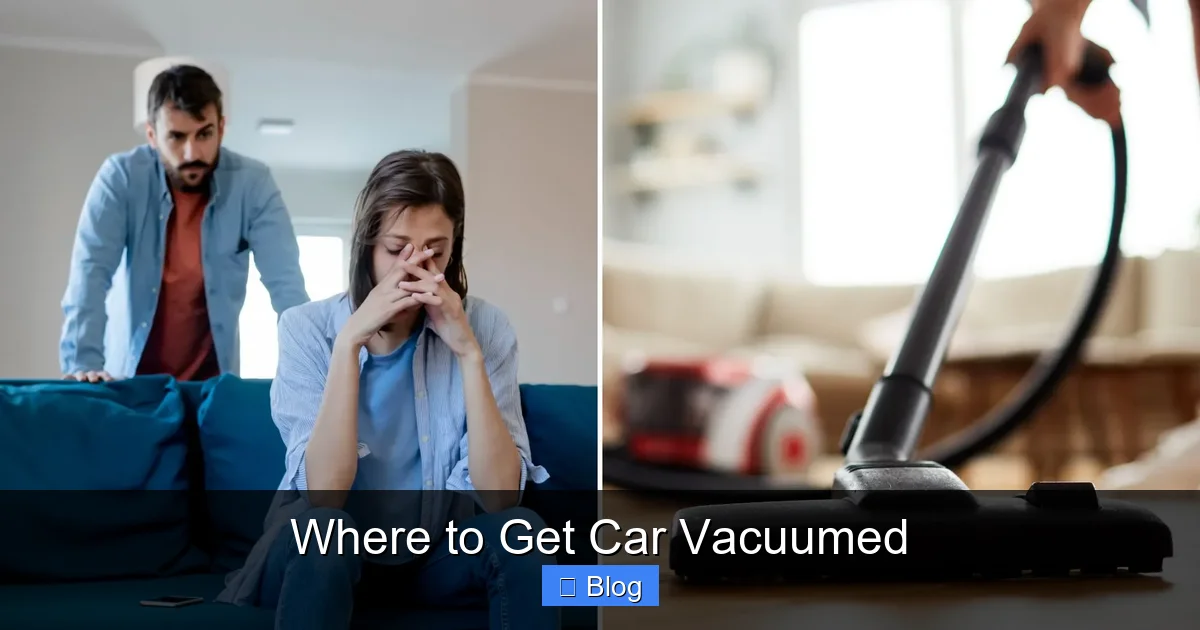 Where to Get Car Vacuumed