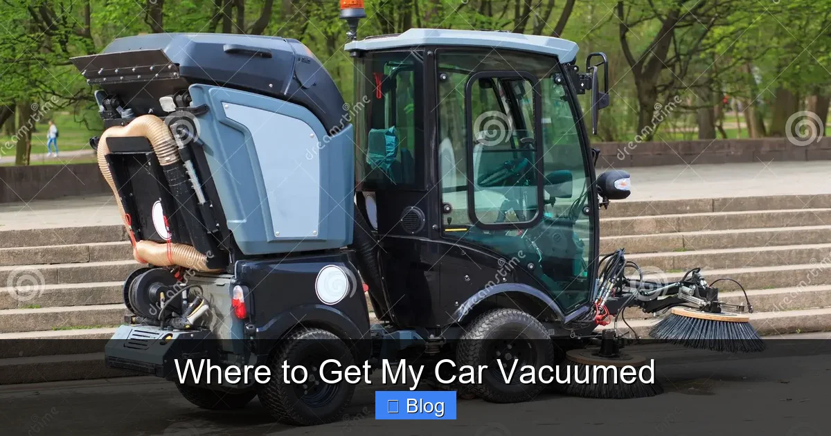 Where to Get My Car Vacuumed
