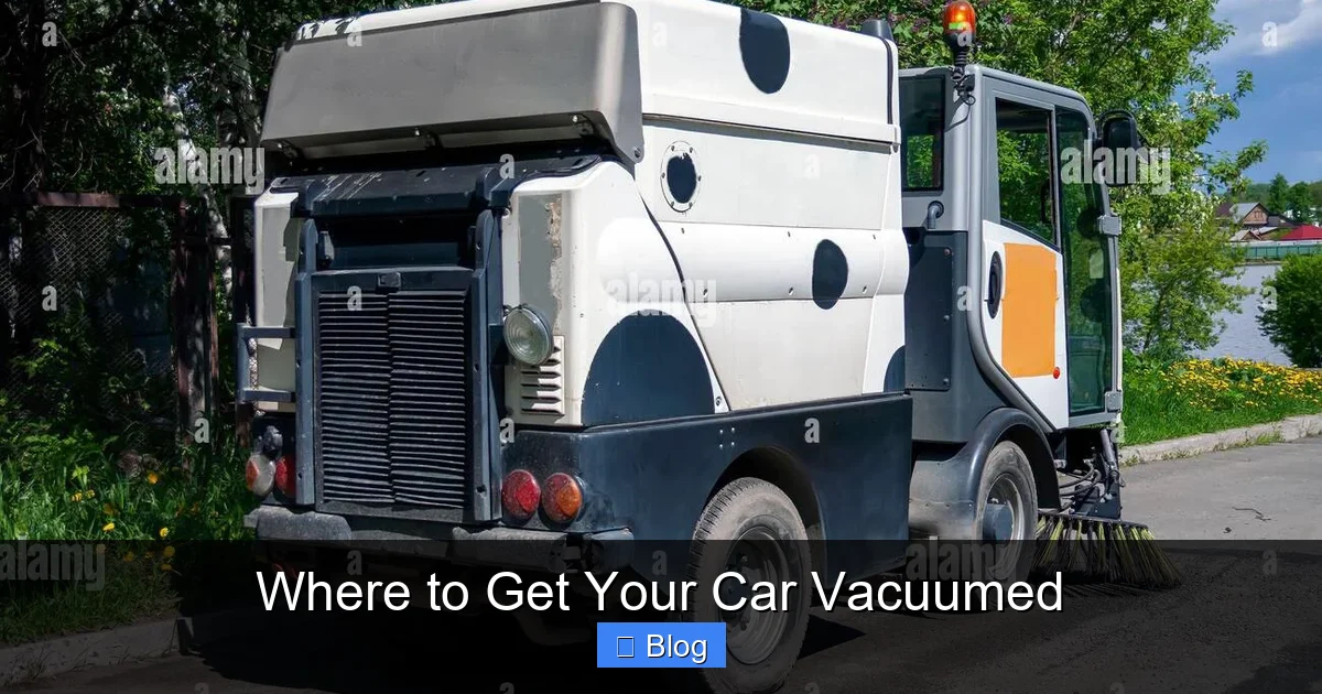 Where to Get Your Car Vacuumed