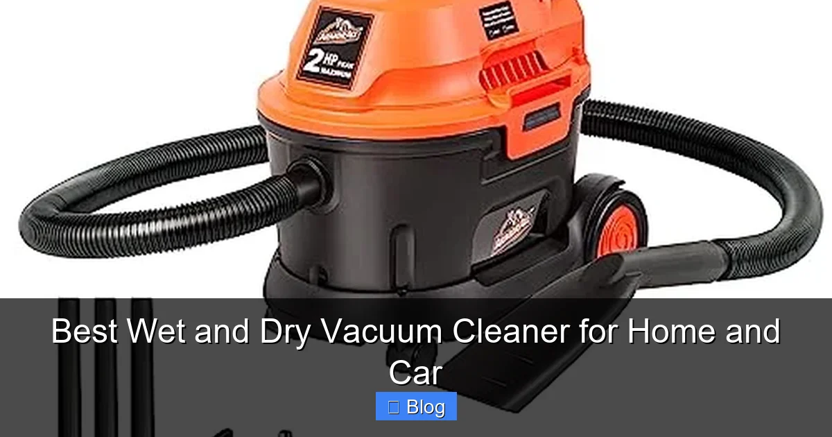 Best Wet and Dry Vacuum Cleaner for Home and Car