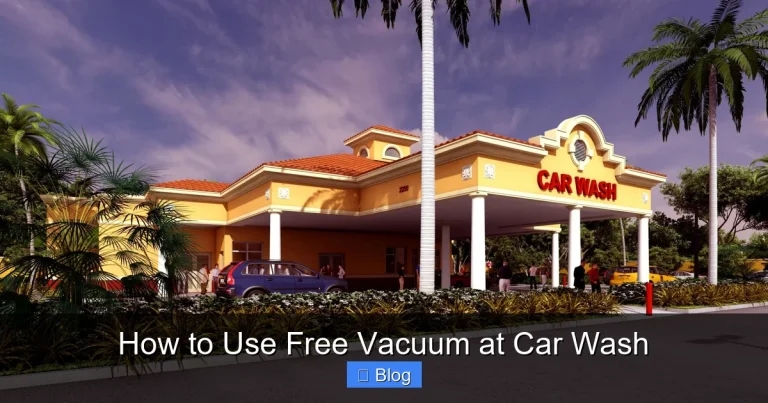 How to Use Free Vacuum at Car Wash