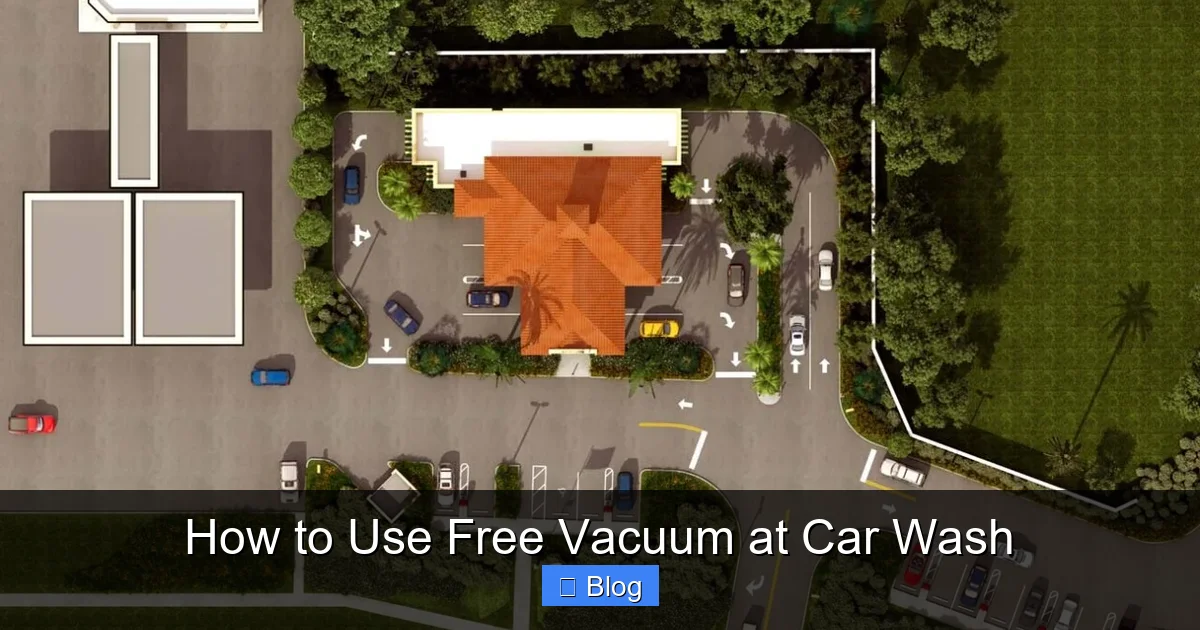 How to Use Free Vacuum at Car Wash