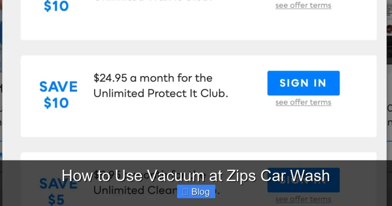 How to Use Vacuum at Zips Car Wash