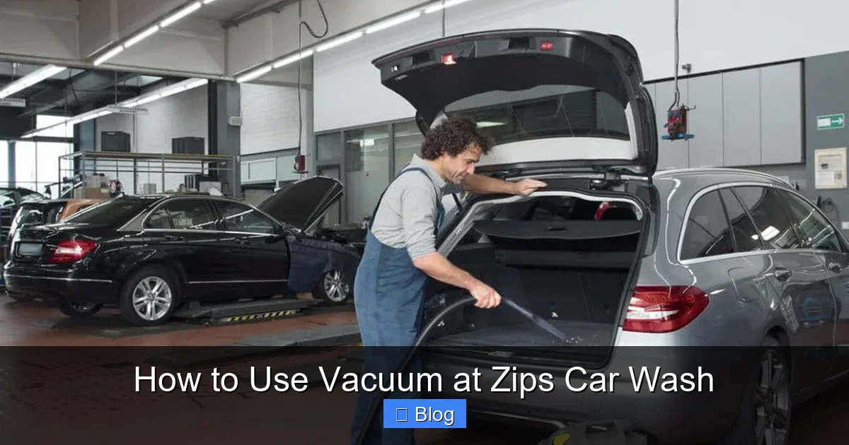 How to Use Vacuum at Zips Car Wash