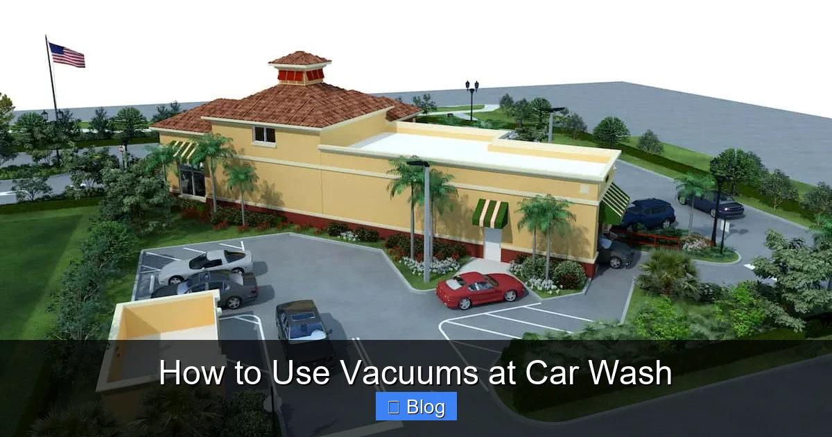 How to Use Vacuums at Car Wash