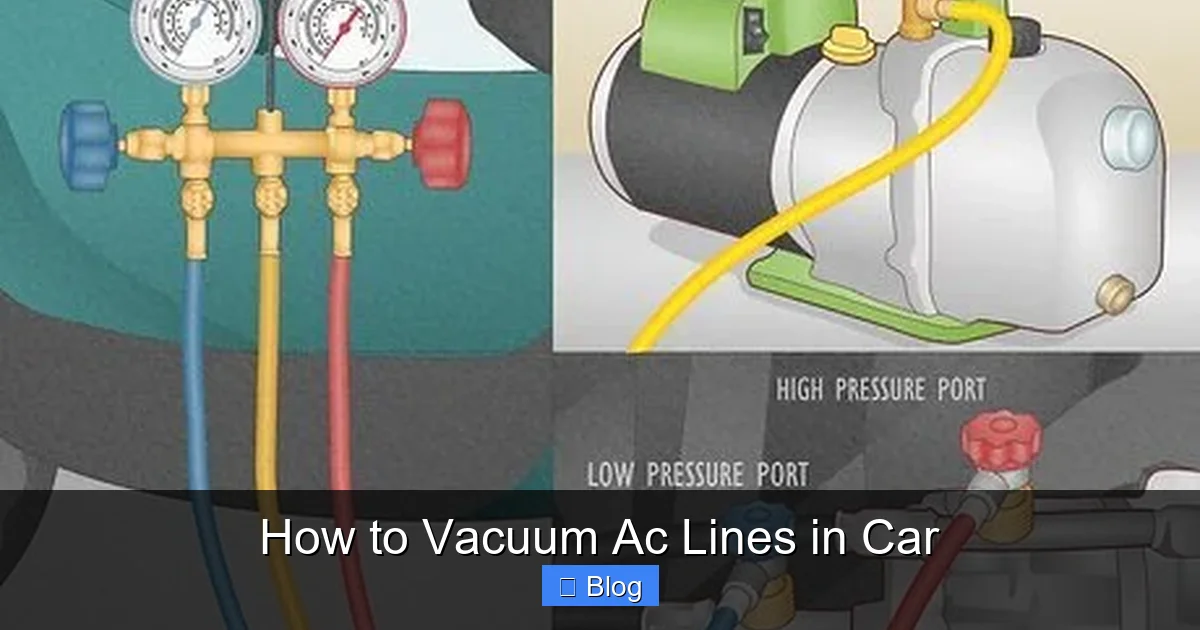 How to Vacuum Ac Lines in Car