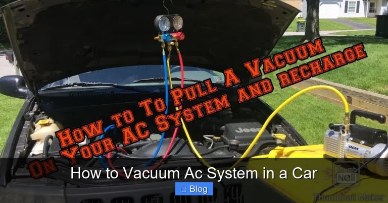 How to Vacuum Ac System in a Car