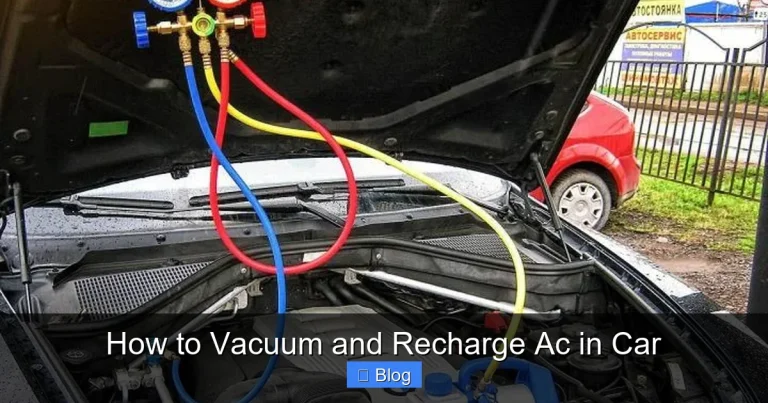 How to Vacuum and Recharge Ac in Car