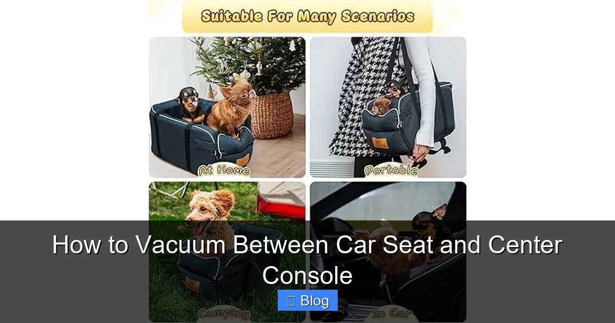 How to Vacuum Between Car Seat and Center Console
