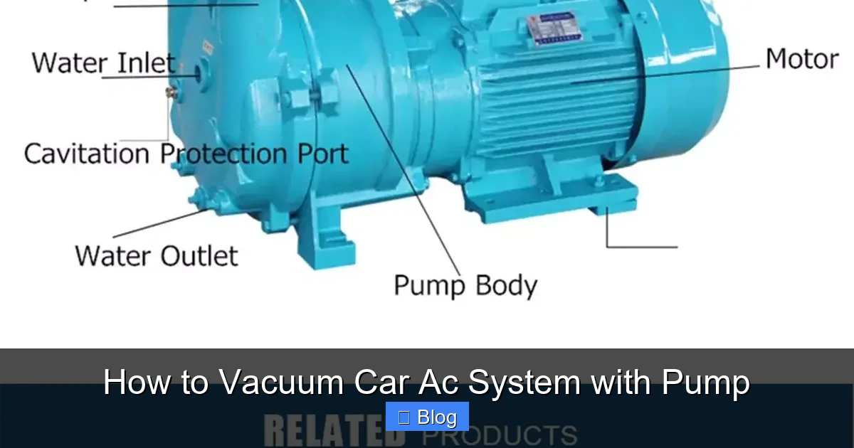 How to Vacuum Car Ac System with Pump