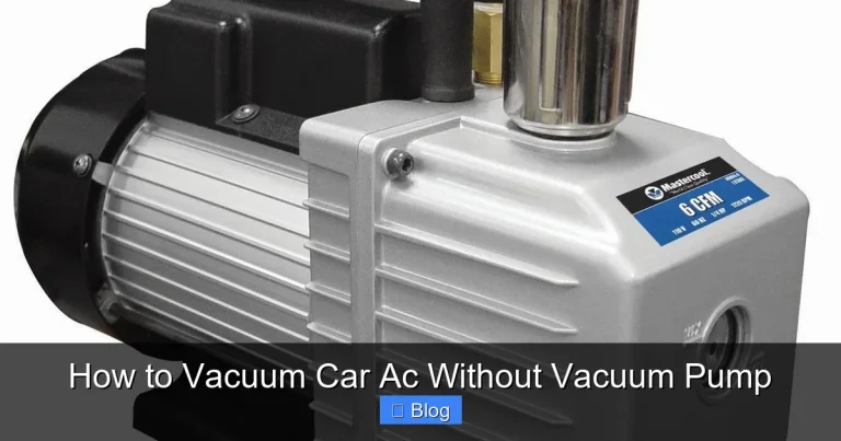 How to Vacuum Car Ac Without Vacuum Pump