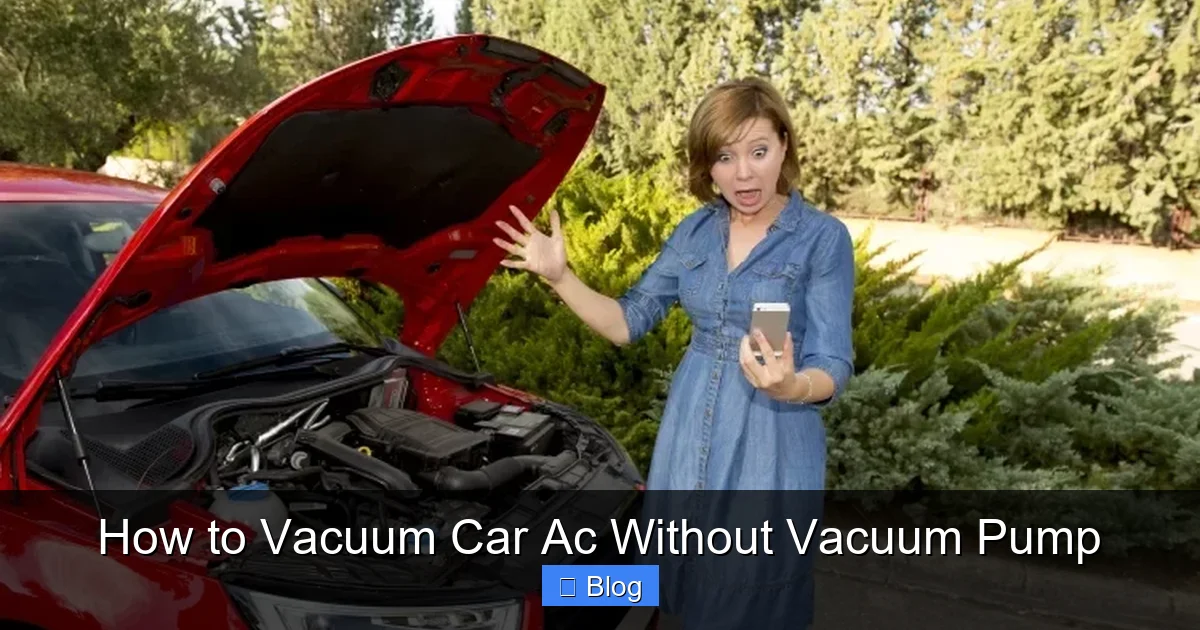 How to Vacuum Car Ac Without Vacuum Pump