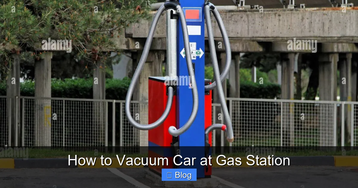How to Vacuum Car at Gas Station