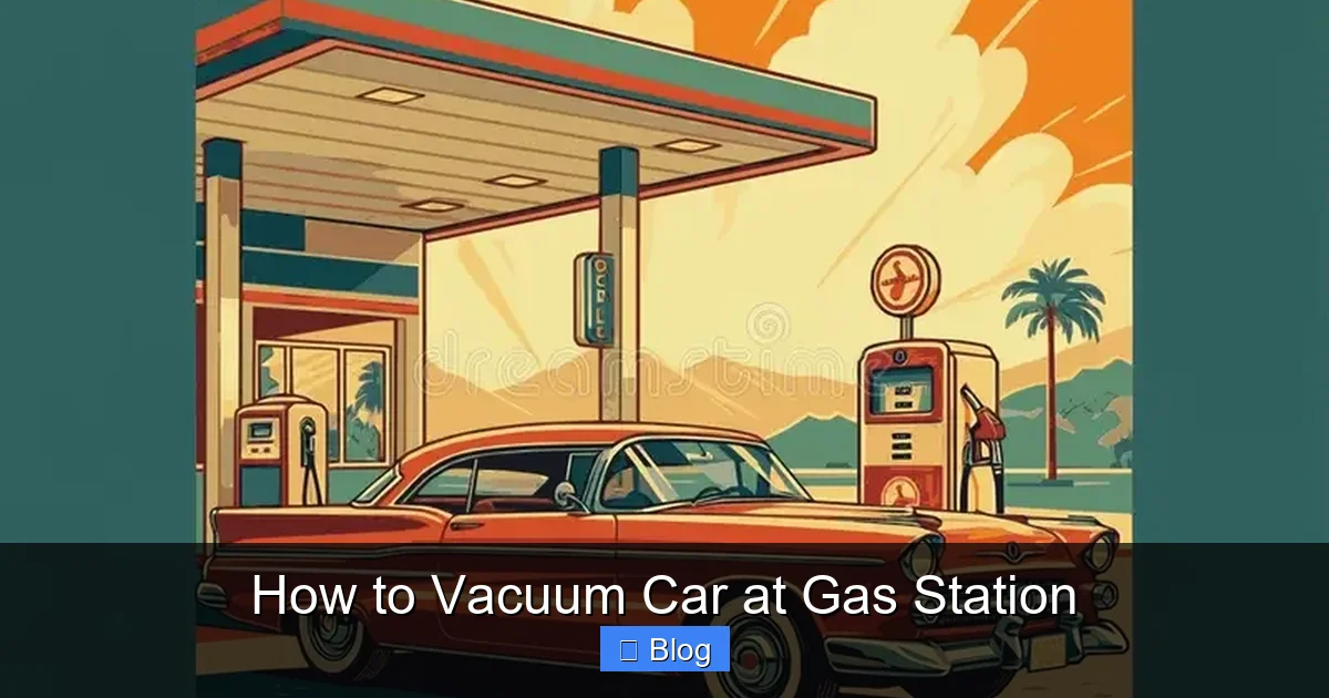 How to Vacuum Car at Gas Station