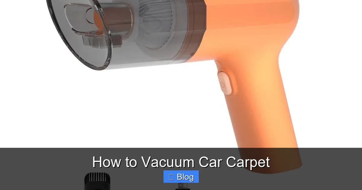 How to Vacuum Car Carpet