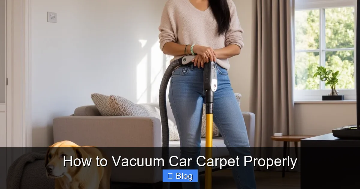 How to Vacuum Car Carpet Properly