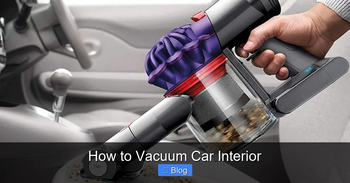 How to Vacuum Car Interior