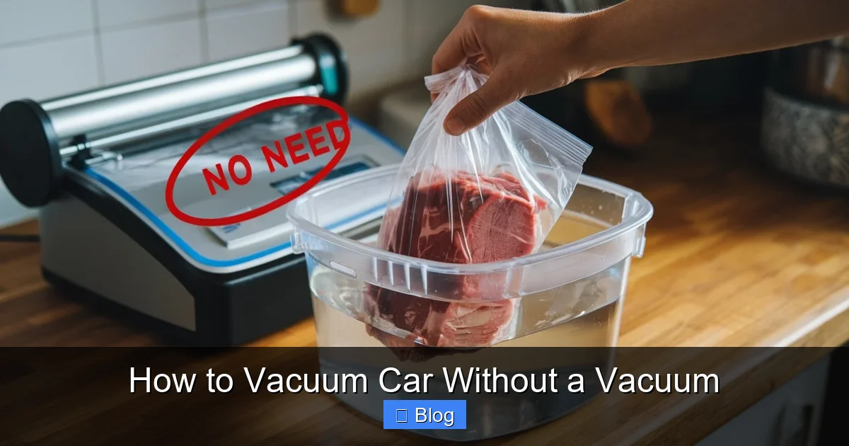 How to Vacuum Car Without a Vacuum