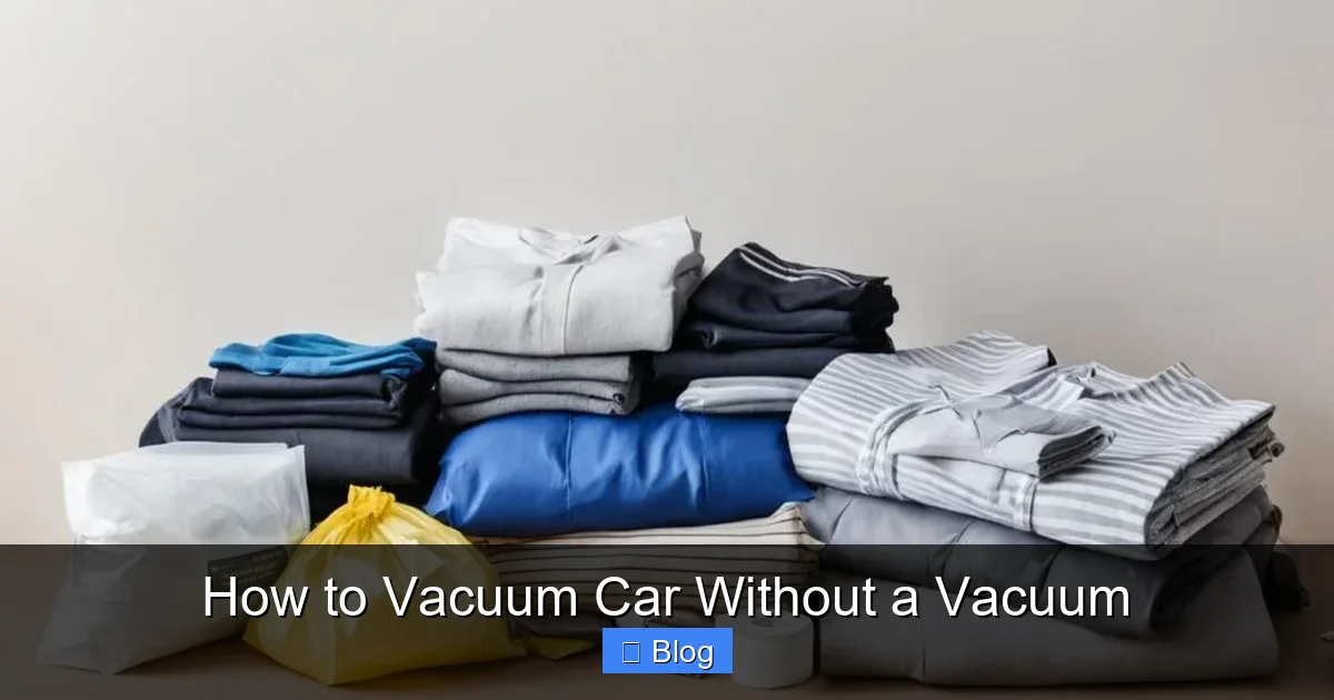 How to Vacuum Car Without a Vacuum