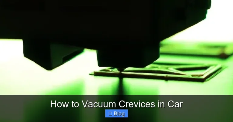How to Vacuum Crevices in Car