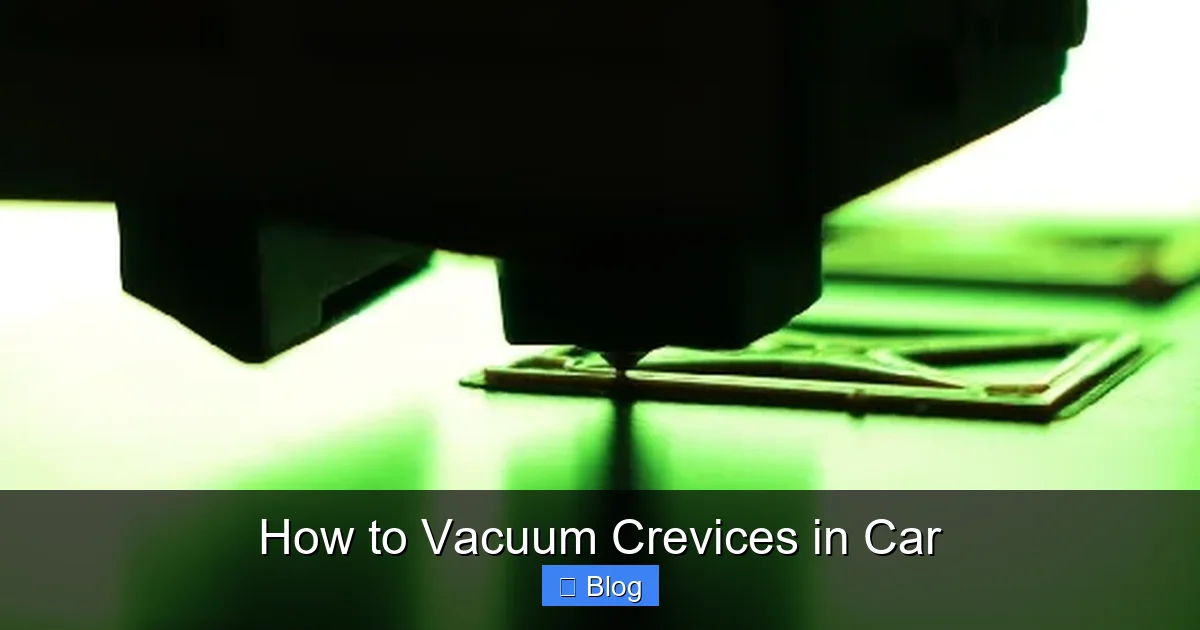 How to Vacuum Crevices in Car