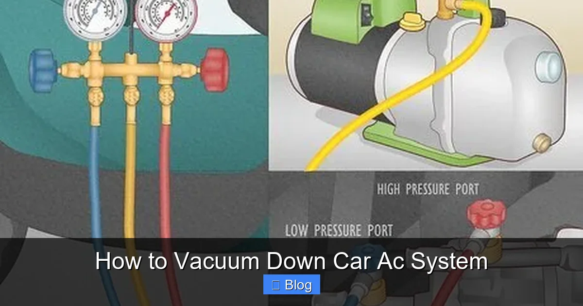 How to Vacuum Down Car Ac System