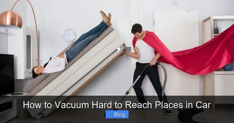 How to Vacuum Hard to Reach Places in Car
