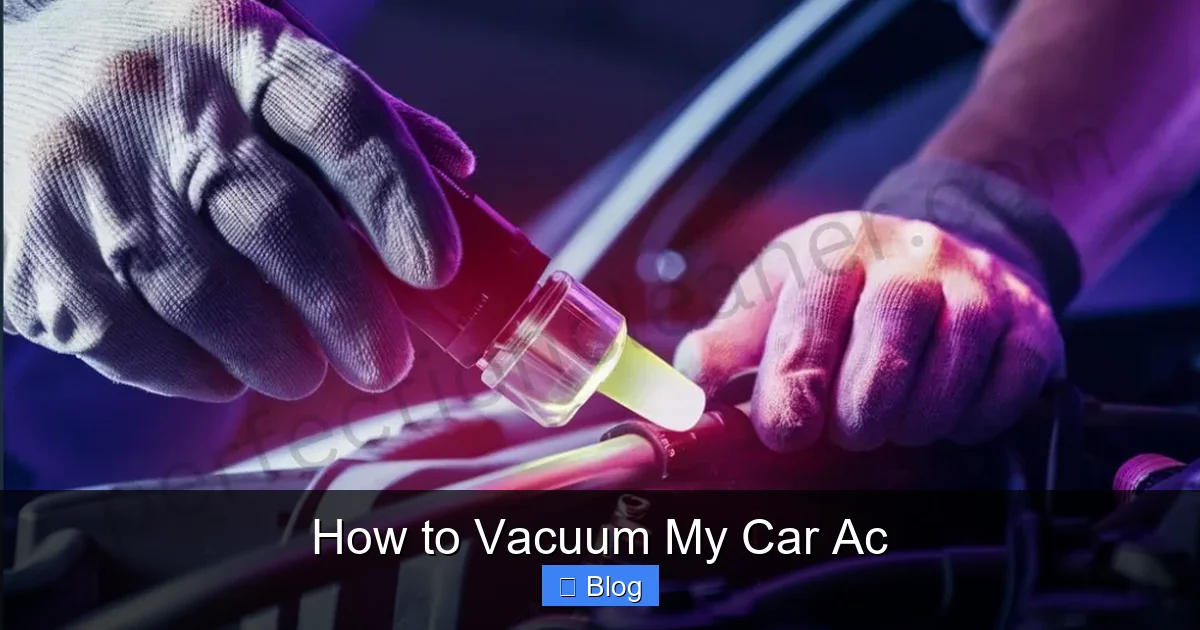 How to Vacuum My Car Ac