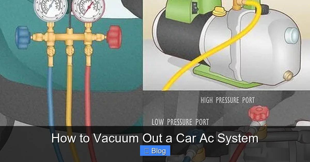 How to Vacuum Out a Car Ac System