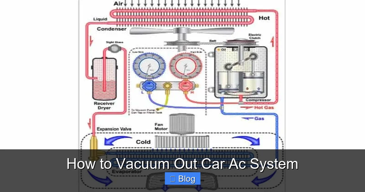 How to Vacuum Out Car Ac System