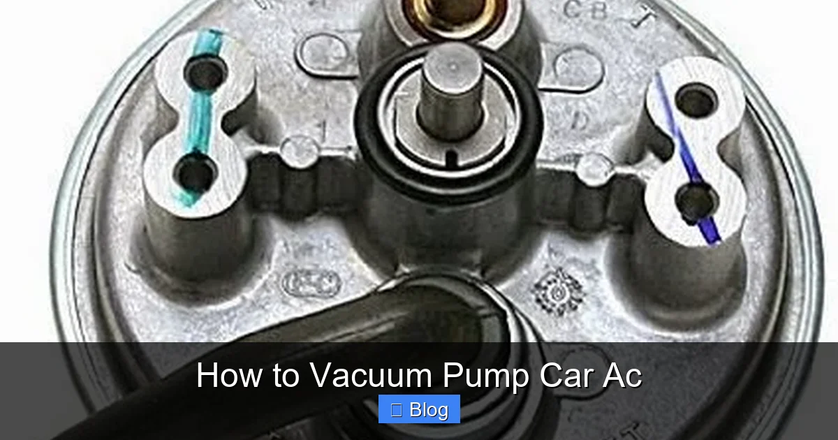 How to Vacuum Pump Car Ac