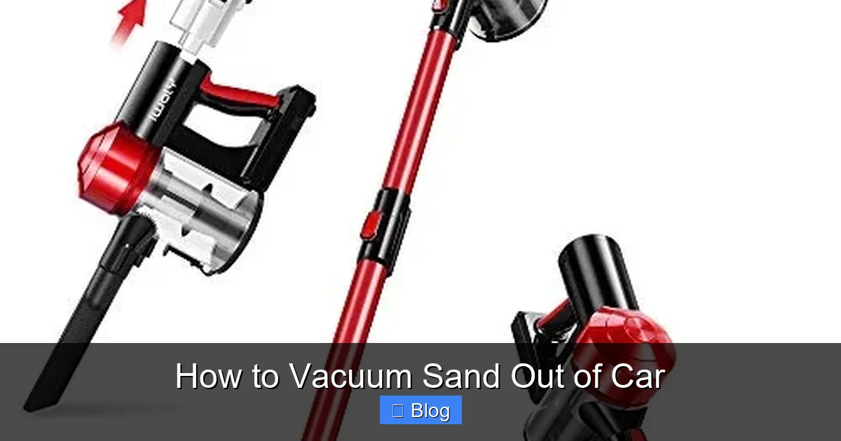 How to Vacuum Sand Out of Car