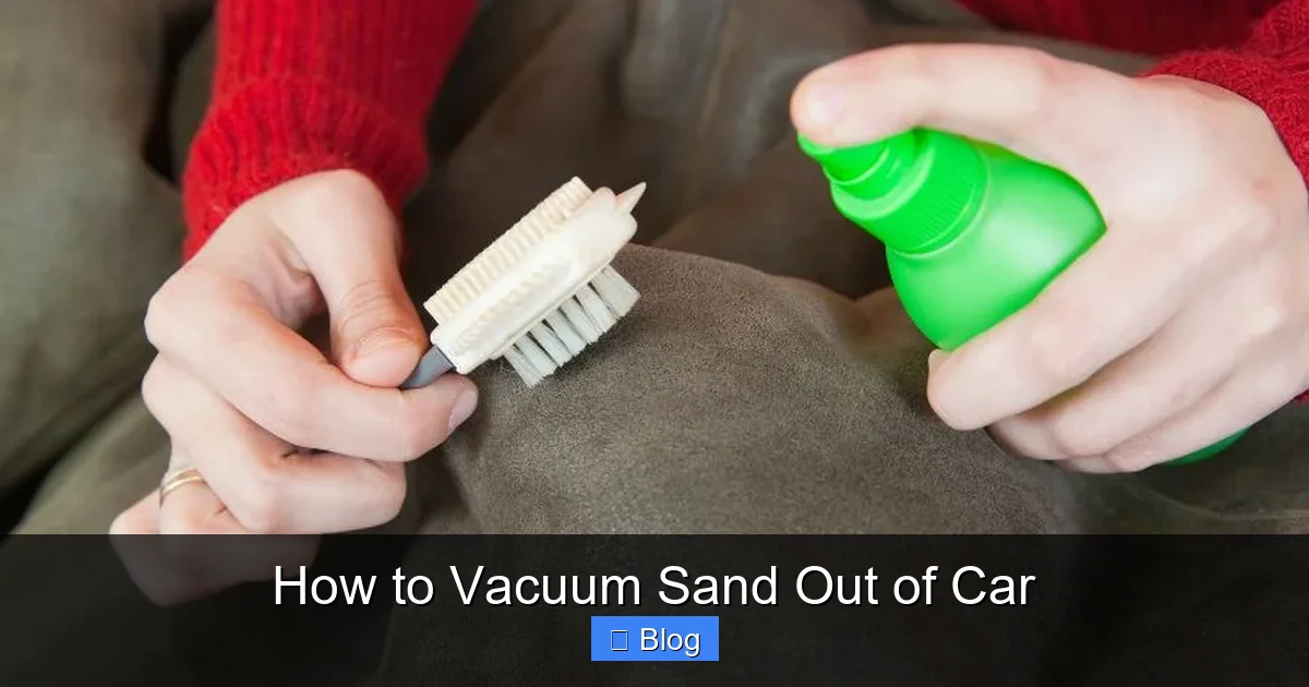 How to Vacuum Sand Out of Car