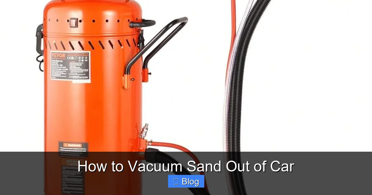 How to Vacuum Sand Out of Car