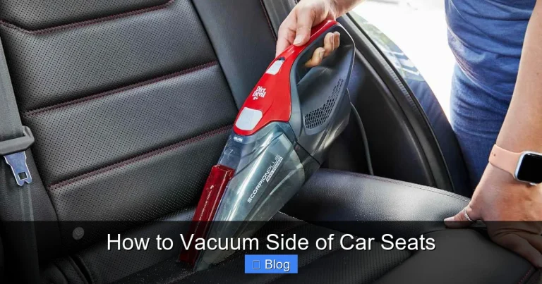 How to Vacuum Side of Car Seats