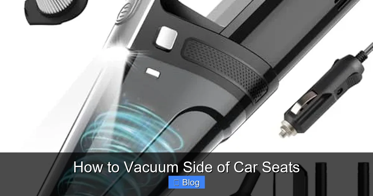 How to Vacuum Side of Car Seats