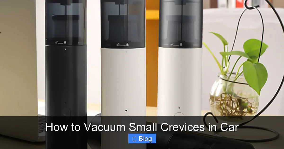 How to Vacuum Small Crevices in Car