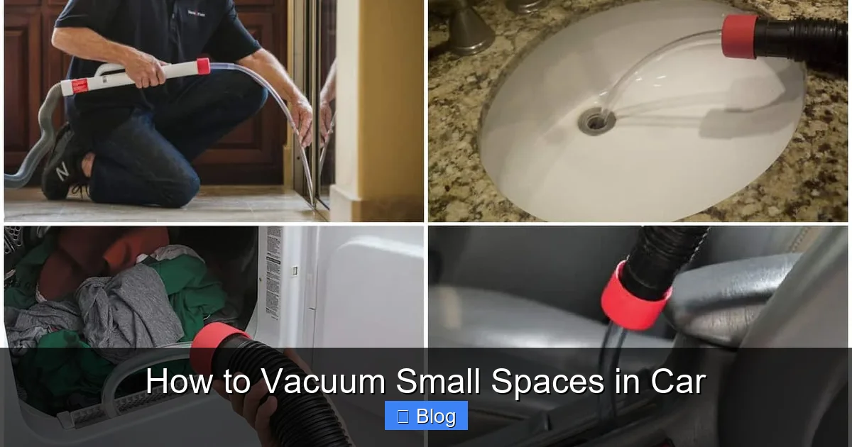 How to Vacuum Small Spaces in Car