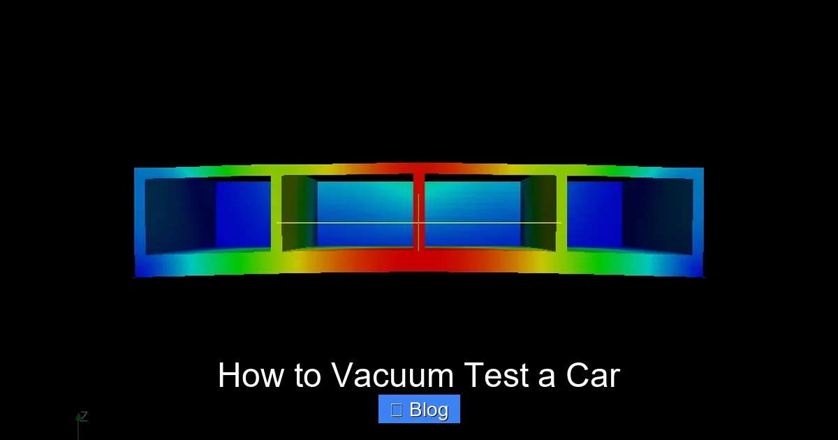 How to Vacuum Test a Car