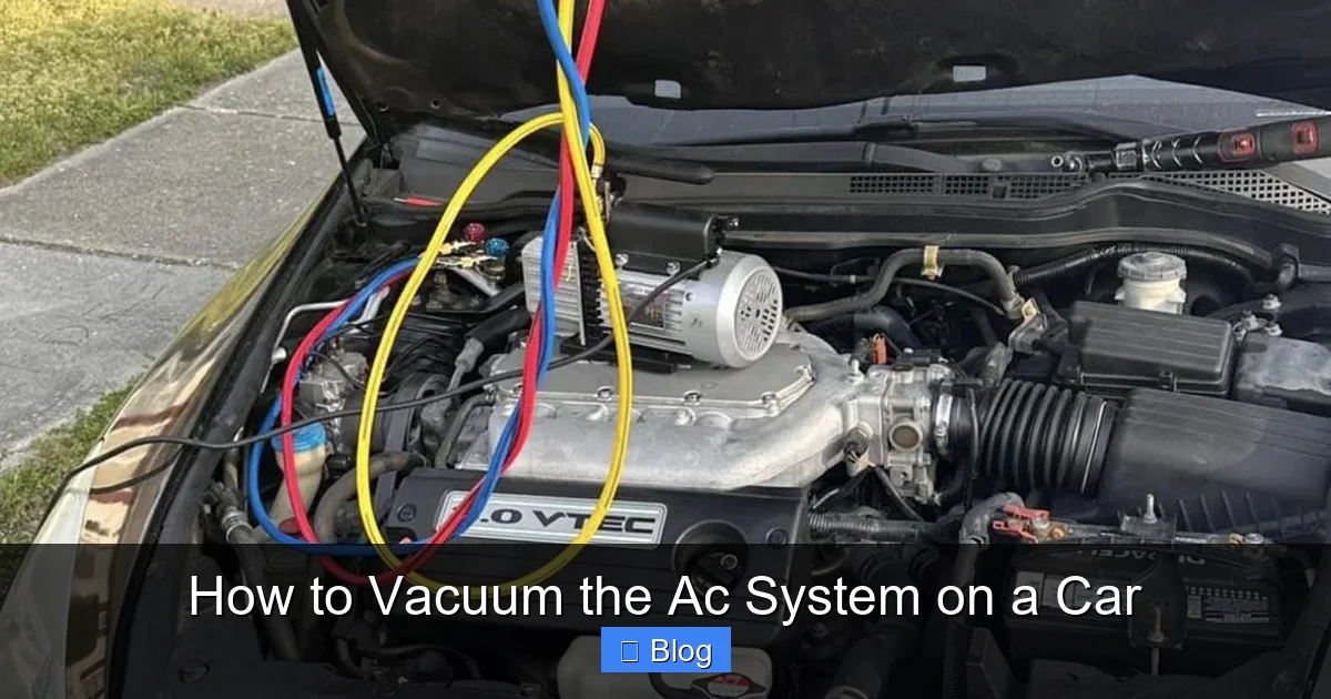How to Vacuum the Ac System on a Car