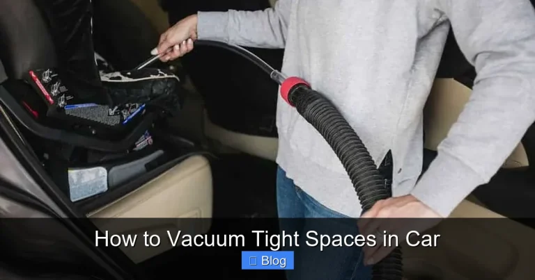 How to Vacuum Tight Spaces in Car