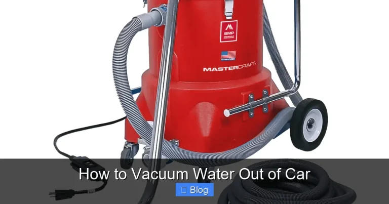 How to Vacuum Water Out of Car