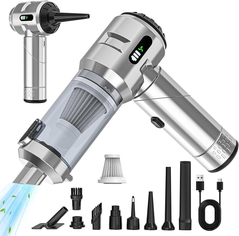 Upgraded Sycoodeal Cordless Handheld Car Vacuum with 25000PA Strong Su